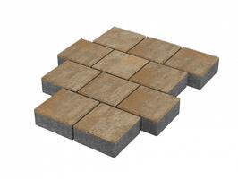  Тротуарная плитка Stellard Квадрат 200x200x80 мм Голден: внешний вид